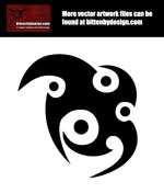 Click to download a PDF of the free vector artwork of the tribal tattoo design