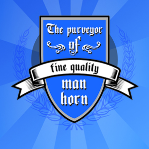 The purveyor of fine quality man horn poster